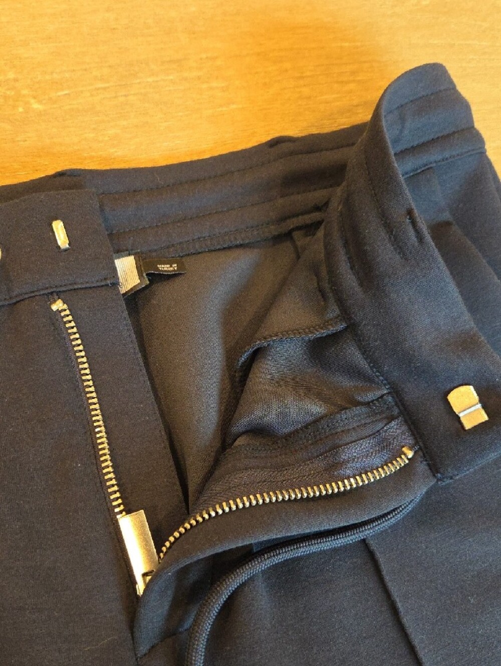 Men's Mauvais Navy Blue Athletic Drawstring Shorts with Front Seams (32) - Picture 4 of 7